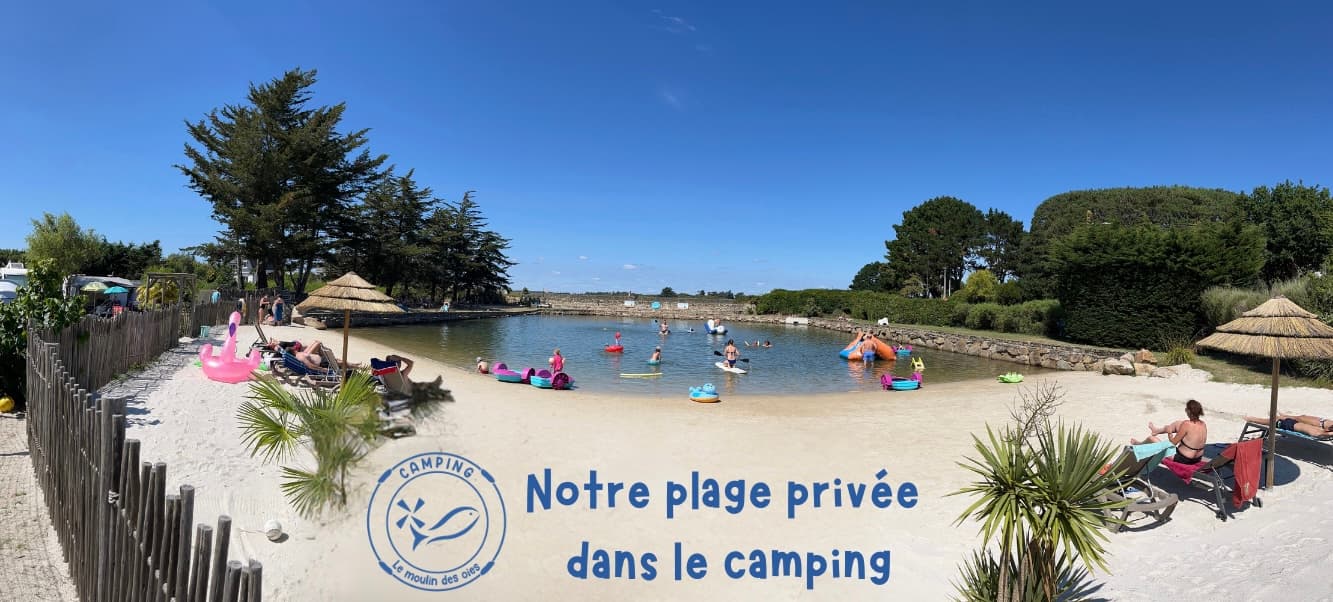 Photo of the private beach