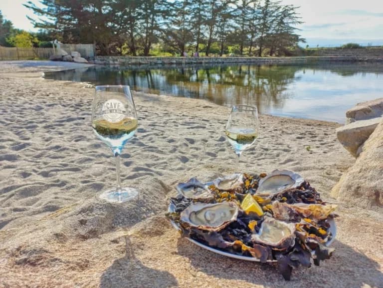 Photo of the campsite beach