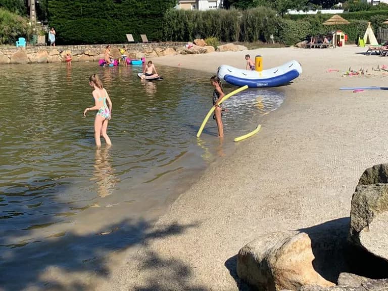 Photo of the natural pool and facilities