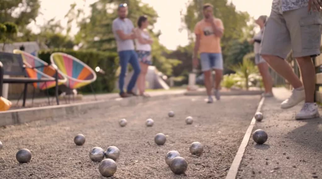 Photo of the pétanque court